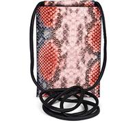 styleBREAKER Womens Snake Print Faux Leather Crossbody Phone Bag | 11.5x15 cm mini crossbody bag, open main compartment, 2 card slots, 142 cm strap, soft lining.