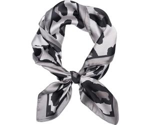 styleBREAKER Womens Square Leopard Print Scarf | 70x70 cm scarf, silky soft polyester, can be tied as a headband or bag accessory, contrast edge.