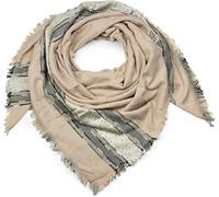 styleBREAKER Womens Square Scarf with Sequined Stripes 143x140cm | XXL scarf with fringes. Soft feel, wearable as a triangle scarf. Light woven look, winter-ready, warm material.