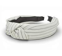 styleBREAKER Womens Striped Twist Knot Headband,White-Blue