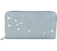 styleBREAKER Womens Wallet with Star Cutouts,Blue