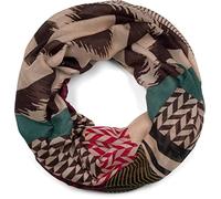 styleBREAKER Womens Woven Floral Vine Scarf with Fringe | 180x90 cm summer scarf, airy, soft, non-scratchy, can be wrapped around the neck 2-3 times.