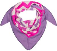 styleBREAKER Womens XXL Woven Triangle Scarf Zigzag Pattern,Lilac-Pink