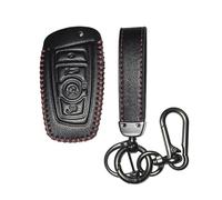 StyleC Key cover compatible with BMW 1 2 3 5 7 M Series F10 F20 F30 leather protector keyless entry (Black)