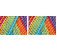 Stylecraft 2213154 Merry Go Round Pastel Rainbow (3154) Yarn - 100g (Pack of 2)