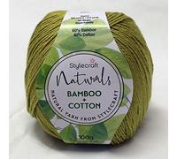 Stylecraft Yarn Naturals 2997125 Bamboo Cotton Citronelle (7125) 100g