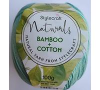 Stylecraft 2997141 Naturals Bamboo Cotton Aqua (7141) Yarn - 100g