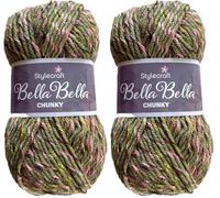 Stylecraft 3386173 Batik Elements Swirl Thunder 80% Acrylic 20% Wool Yarn - 100g (Pack of 2)