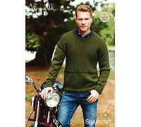 Stylecraft 9095 Knitting Pattern Mens Sweaters in Alpaca DK