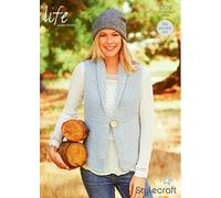 Stylecraft 9129 Knitting Pattern Ladies Waistcoat in Life Super Chunky
