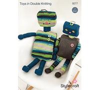 Stylecraft 9277 Knitting Pattern Robot Toys in Special DK and Wondersoft Merry Go Round