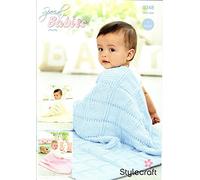 Stylecraft 9348 Knitting Pattern Baby Blankets in Stylecraft Special for Babies Chunky
