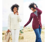 Stylecraft 9817 Adult Sweater Cardigan Chunky Knitting Pattern