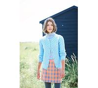 Stylecraft 9895 Aran Adult Cardigan Knitting Pattern Blue