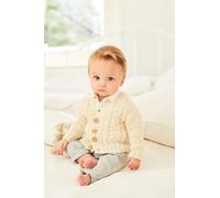 Stylecraft 9906 Baby DK Cardigans Knitting Pattern Cream