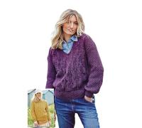 Stylecraft 9947 Adult Chunky Sweater Knitting Pattern Multicolor
