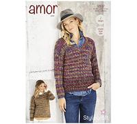 Stylecraft Amor Aran Pattern 9802 Sweaters