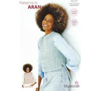 Stylecraft Aran Crochet Pattern - 10171 Ladies Tabbards (2 Crochet Designs) 28/30-48/50in
