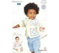 Stylecraft Baby DK Crochet Pattern Pamphlet - 10159 Cardigan & Sweater (2 Easy Granny Square Designs) Birth - 5 Years
