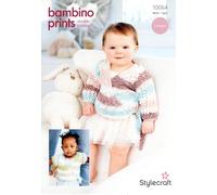 Stylecraft Baby DK Knitting Pattern - 10064 Cross Over Cardigans (2 Designs)