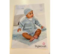 Stylecraft Baby DK Knitting Pattern - 9845 Cardigan, Hat & Blanket