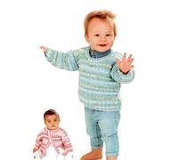 Stylecraft Baby DK Knitting Pattern - 9846 Cardigan & Sweater