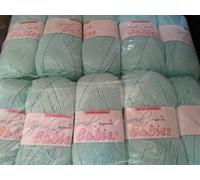 Stylecraft Baby Wool Packs of Five, Mint, DK, Super Soft Baby Yarn, 5 x 100g