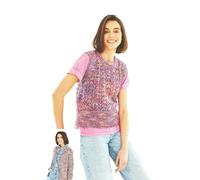 Stylecraft Batik Elements Swirl DK Knitting Pattern - 10055 Ladies Tank Top & Cardigan