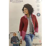 Stylecraft Bellissima Double Knitting and Chunky Pattern 9697 Jacket and Jumper, 2 Easy Knit Designs, Includes Larger Sizes