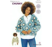 Stylecraft Chunky Crochet Pattern Pamphlet - 10177 Ladies Cardigan & Sweater (32/34-52/54in)