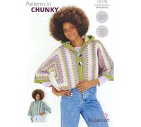 Stylecraft Chunky Crochet Pattern Pamphlet - 10178 Ladies Hooded Jacket & Sweater (28/30-48/50ins)