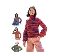 Stylecraft Chunky Knitting Pattern - 10096 Ladies Sweaters (4 Mix & Match Designs)