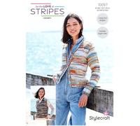 Stylecraft Chunky Knitting Pattern - 10097 Ladies Cardigan & Tank Top (2 Easy Knit Designs)