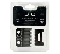 Stylecraft Faper DLC Black Diamond Carbon Blade + Slim Deep Blade for Clippers, Replacement Blade for Clippers, Original Accessory, Compatible with Gamma+ and Stylecraft