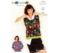 Stylecraft DK Crochet Pattern - 10044 Ladies Tank Tops (2 Designs)