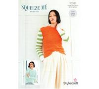 Stylecraft DK Crochet Pattern - 10081 Ladies Sweaters (2 Easy Crochet Designs)