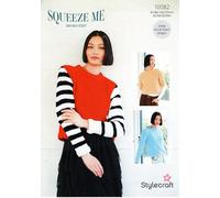 Stylecraft DK Knitting Pattern - 10082 Ladies Sweaters (3 Easy Mix & Match Designs)