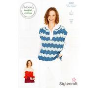Stylecraft DK Knitting Pattern - 9991 Ladies Sweater & Top (2 Designs)
