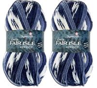 Stylecraft Easy Fair Isle Effect Aran 100g (Barra 5333) (Pack of 2)