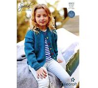 Stylecraft Girls Cardigan Knitting Pattern 8902 DK