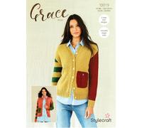 Stylecraft Grace Aran Knitting Pattern - 10019 Ladies Cardigan