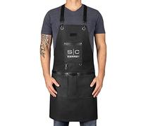 StyleCraft Heavy Weight Waterproof Professional Barber-Salon Apron Cross Back Strap and Pockets