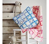 Stylecraft Home Blanket & Cushion Wondersoft Crochet Pattern 9328 DK