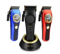 Professional Hair Clipper for Men Stylecraft Instinct by Gamma più, Vector Motor Hair Trimmer with Intuitive Torque Control, 180 Minutes Cordless Running Time, 0 Gap, 8 Combs, 3 Covers