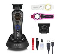Stylecraft Instinct Trimmer Metal Edition by Gamma Più, Men's Professional Hair Clipper with Intuitive Torque Control, 180 Min Wireless Autonomy, 0 Gap Adjustable Blade, 3 Covers