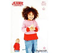 Stylecraft Jeanie Denim Look Knitting Pattern 9611 Cardigan and Sweater - 51/56-71/76cm, 20/22-28/30in, 18 Months to 10 Years, 2 Easky Knit Designs