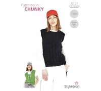 Stylecraft Knitting Pattern 10107 - Ladies Tank Tops (2 Designs) in Chunky Yarn
