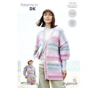 Stylecraft Knitting Pattern 10120 - Ladies Cardigans (2 Designs) in Double Knit Yarn