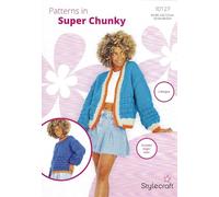 Stylecraft Knitting Pattern 10127 - Ladies Multi-Coloured Cardigan & Sweater in Super Chunky Yarn
