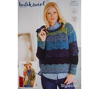 Stylecraft Knitting Pattern 9483 - Sweater, Cardigan & Cowl Designs in DK Sizes 32/34-48/50"